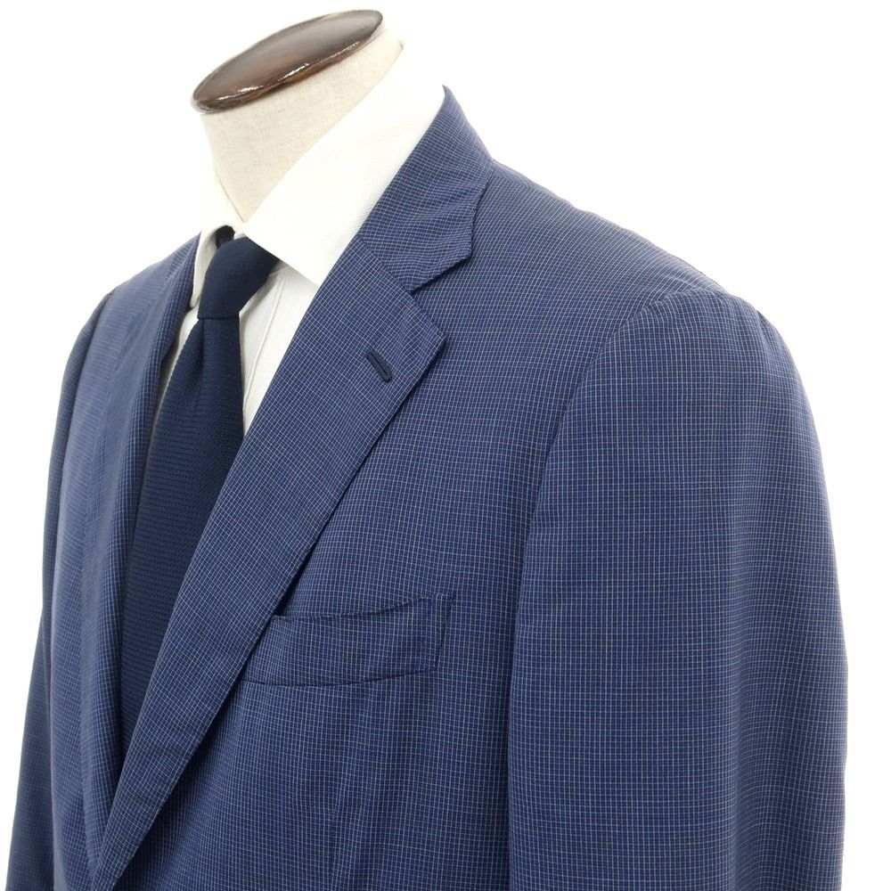 中古】イザイア ISAIA ウールシルク チェック セットアップ 2つ