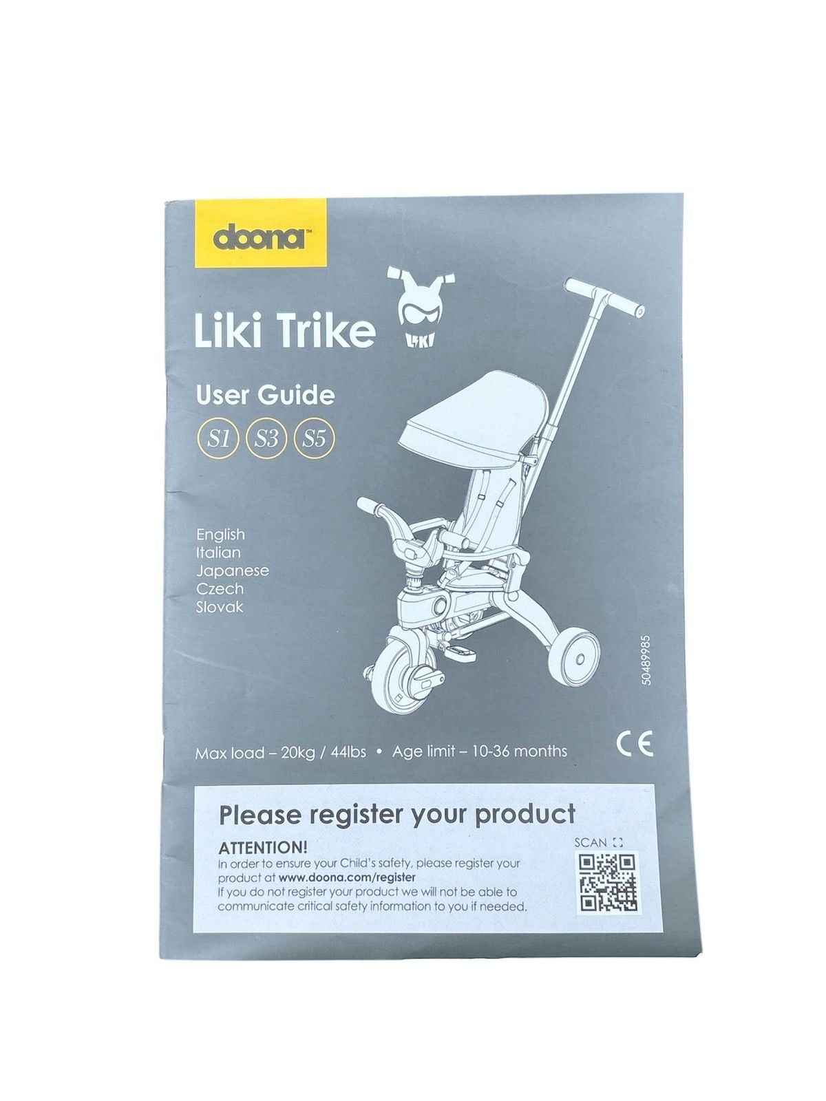 doonaドゥーナ リキトライク 世界最小 折りたたみ三輪車 ロイヤルブルー