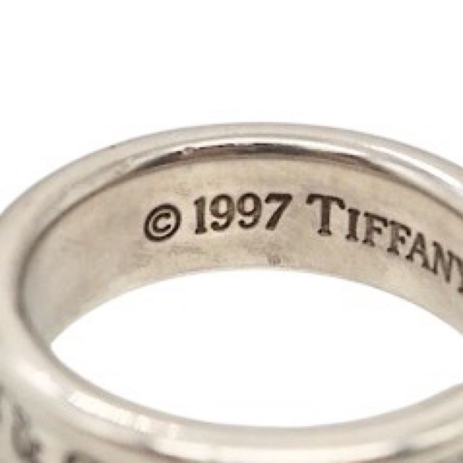 美品 T&CO 1837 Ag925 ナローリング 12号 ティファニー ナローリング シルバー925 指輪 リング 12号