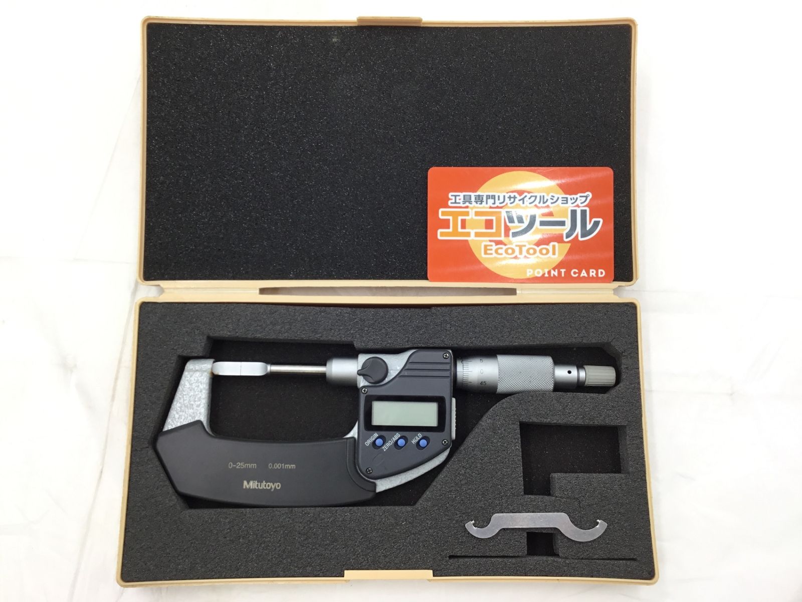 ○MITUTOYO|ミツトヨ 直進式ブレードマイクロメータ BLM-25M ITXZWNY0EG60 エコツール半田店 M01