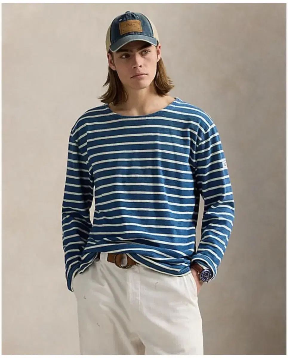 M ポロ Ralph Lauren ラルフローレン 25SS クラシックフィット ストライプ ジャージ Tシャツ