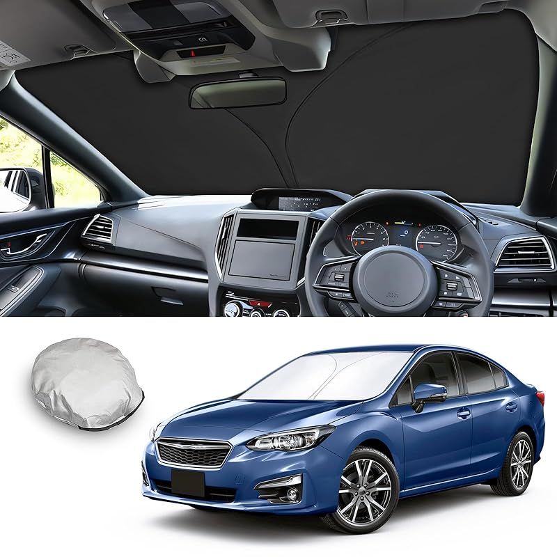 【CDEFG】2011~2016新型 スバル インプレッサ 4代目 サンシェード GJ系 GP系 GJ系 G4型 車 フロントサンシェード フロントガラス 日よけ 6層構造 遮光 断熱 UVカット 劣化防止 折りたたみ コンパクト 