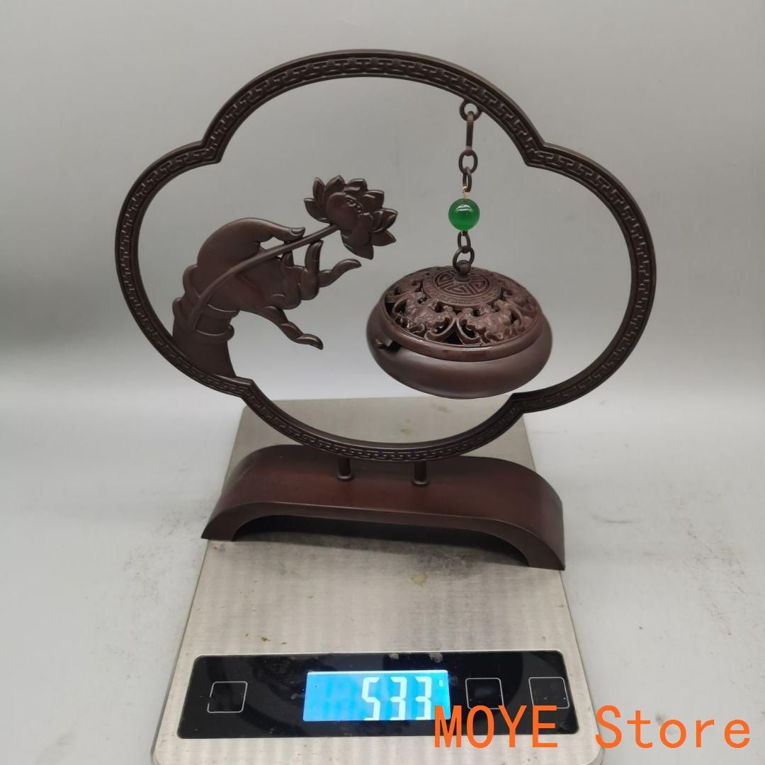 銅器 仏手倒流香 茶台 机 事務室 薫香炉 装飾品 工芸品 置物 銅器 仏手倒流香 茶台 机 事務室 薫香炉 装飾品 工芸品 置物