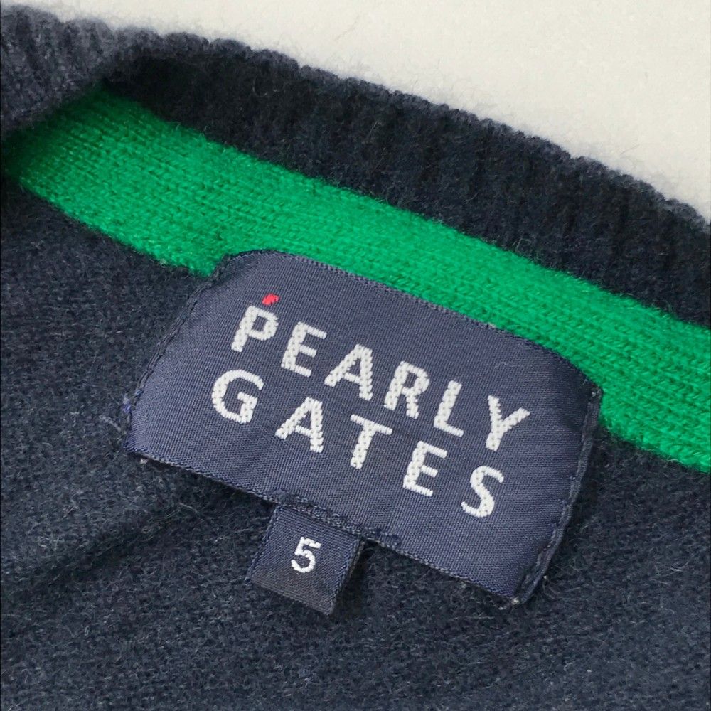 サイズ:5 PEARLY GATES パーリーゲイツ カシミヤ混 長袖ニット サイズ:5 PEARLY GATES パーリーゲイツ カシミヤ混 長袖ニット