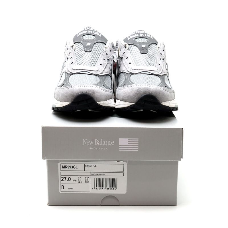 MR993GL 27.0cm【新品】New Balance 9.0-D グレー 【公式通販】