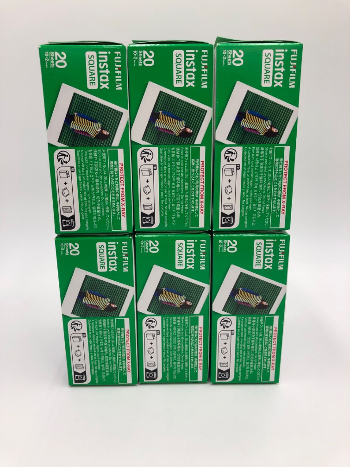 富士フィルム instax square フィルム 20枚入 6個 合計120枚 0925-101