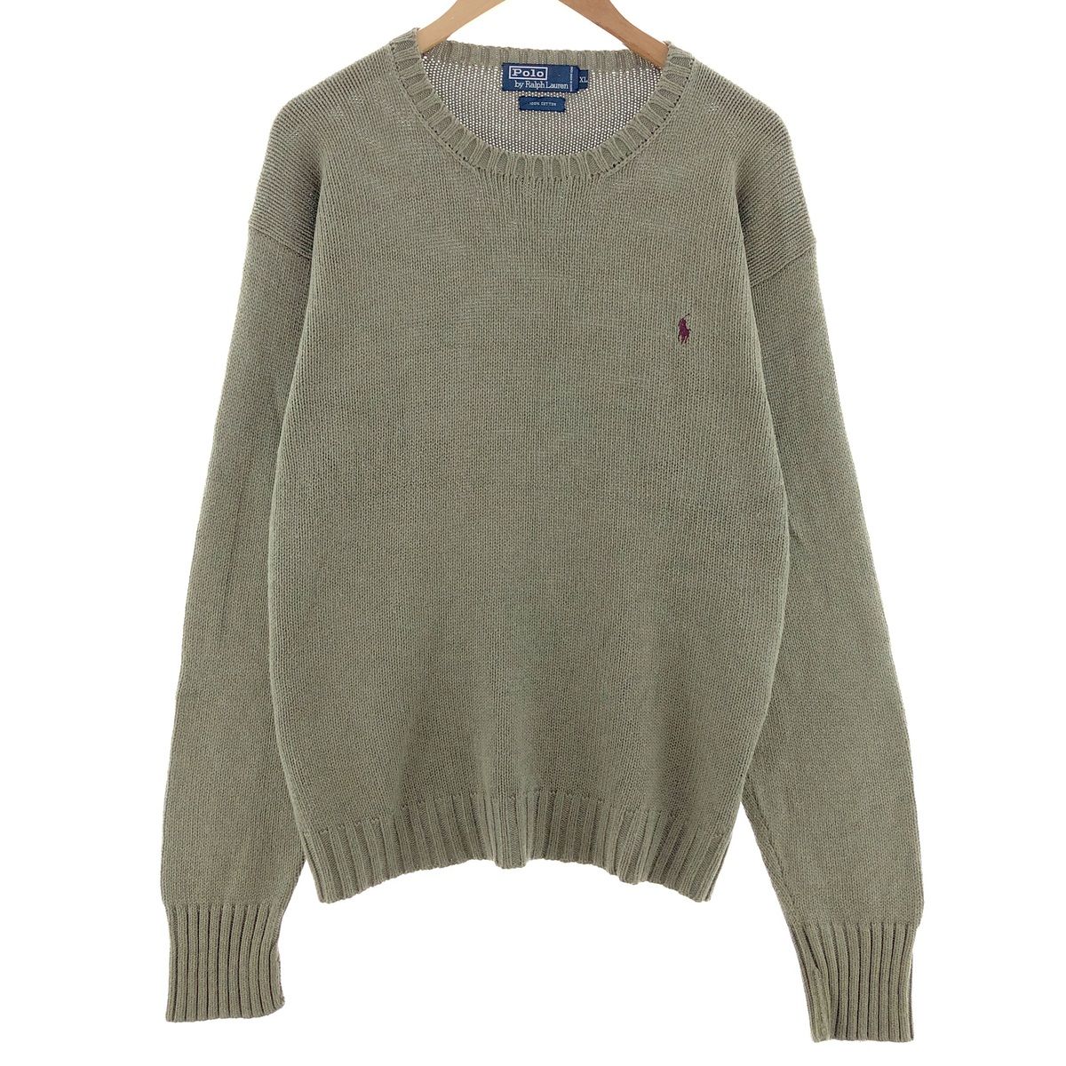古着 ラルフローレン Ralph Lauren POLO by Ralph Lauren コットンニットセーター メンズXL相当/eaa380881