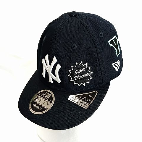 ニューエラ NEW ERA x SAINT Mxxxxxx 9FIFTY SNAPBACK ヤンキース キャップ 黒 ブラック 帽子 AA