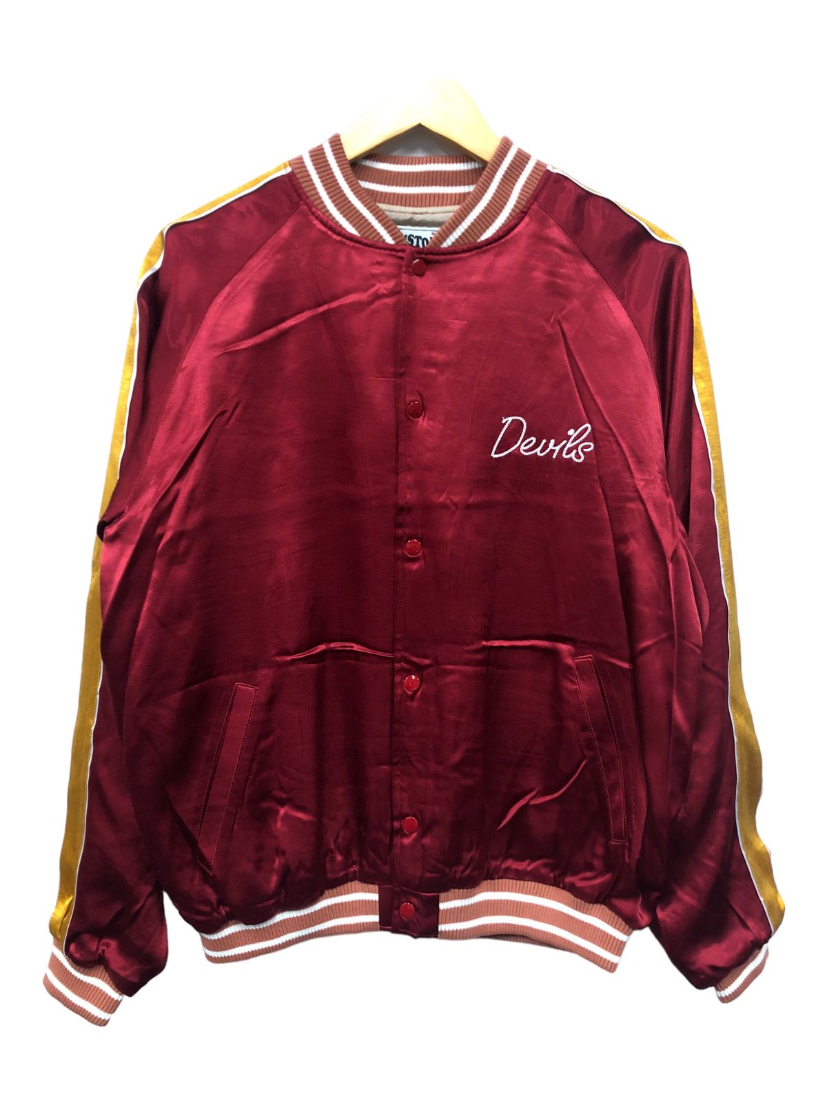 HOUSTON (ヒューストン) RAYON AWARD JACKET（DEVILS）レーヨン