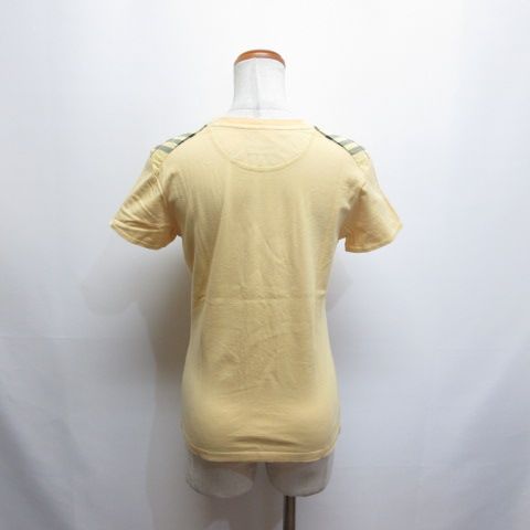 【極美品】バーバリーブルーレーベル　半袖Tシャツ　ホースロゴ　ベージュ　綿100 バーバリーブルーレーベル】半袖 Tシャツ カットソー ホースロゴ