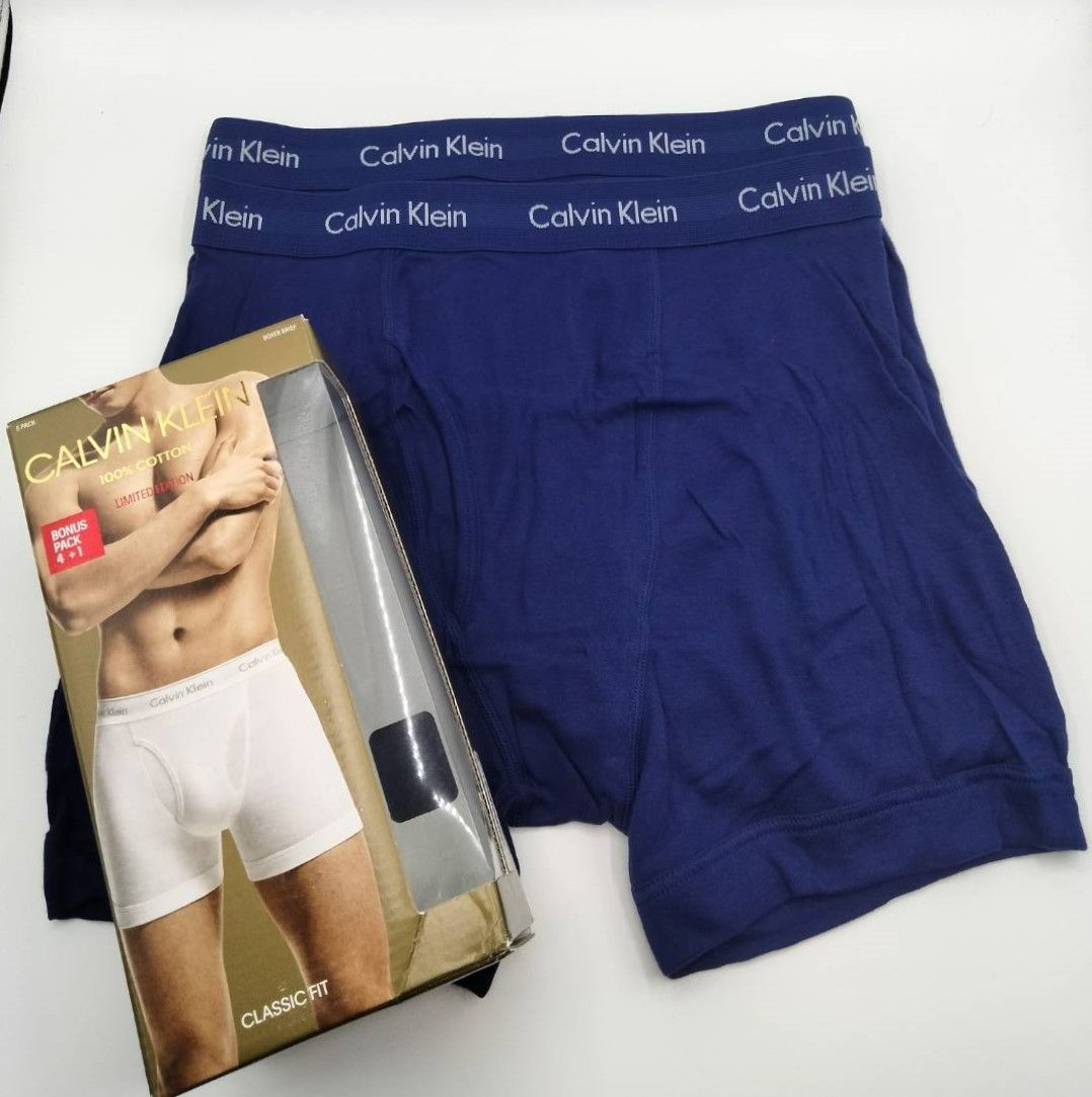 Calvin Klein(カルバンクライン) ボクサーブリーフ Lサイズ ブルー 2枚