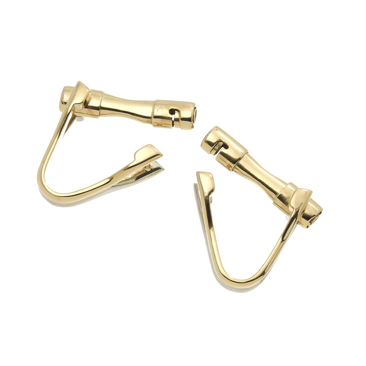 カルティエ Cartier カフス K18 YG WG イエロー ホワイト