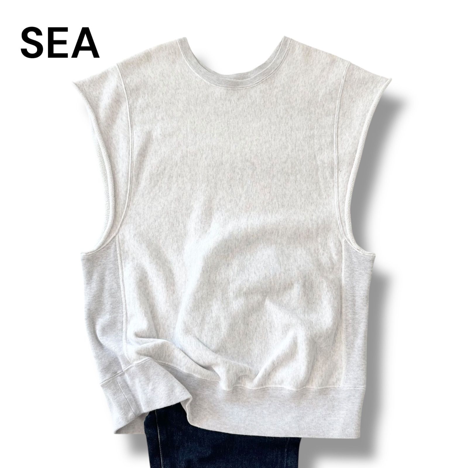 SEA 70'ヴィンテージノースリーブスウェットシャツ SEA 70'ヴィンテージノースリーブスウェットシャツ SEA 70