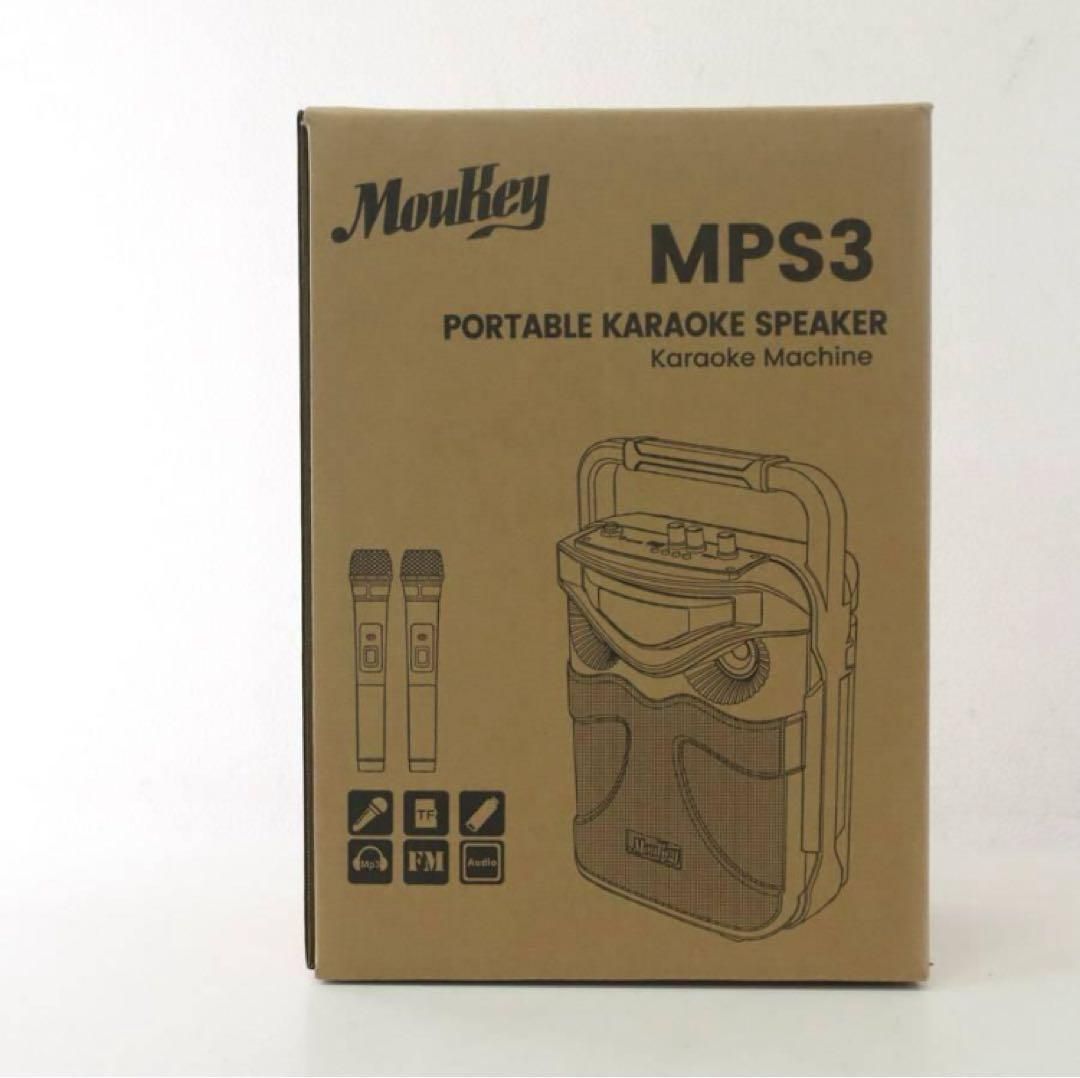 新品 MouKey MPS3 無線 ポータブルスピーカー マイク2本 イベントに