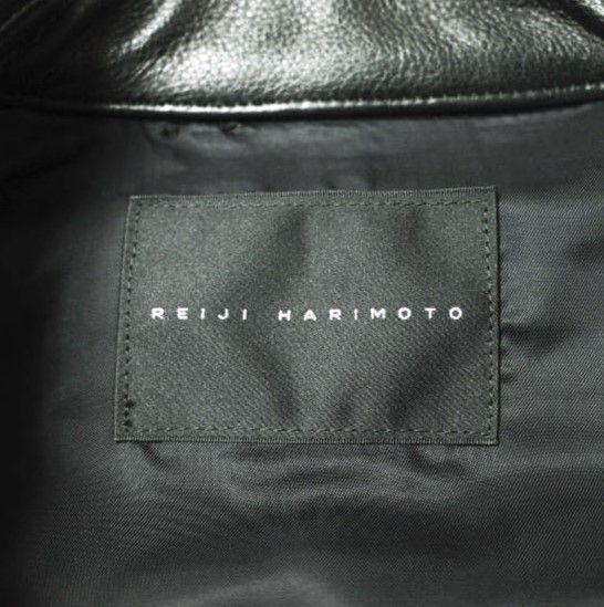REIJI HARIMOTO レイジハリモト 日本製 カウハイド レザーダブルライダースベスト 151V01900-01 34 ブラック ジレ トップス g19890 REIJI HARIMOTO レイジハリモト 日本製 カウハイド レザーダブル