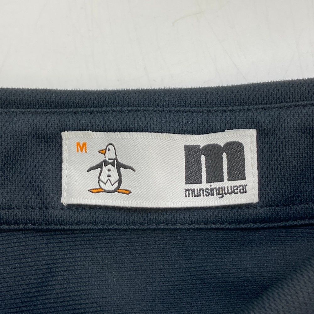 サイズ：M MUNSING WEAR マンシングウェア 半袖ポロシャツ ロゴ