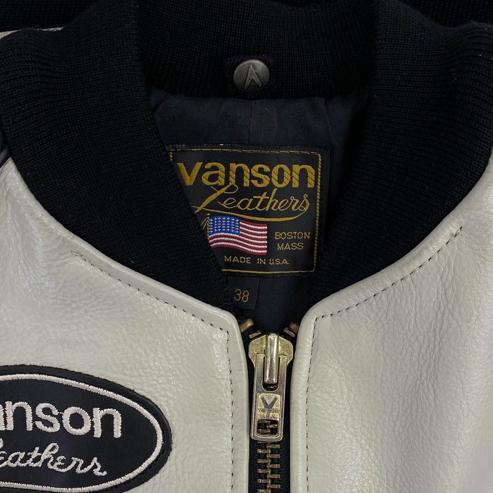 VANSON バンソン TJV 38 LEATHER JACKET ワッペン レザー