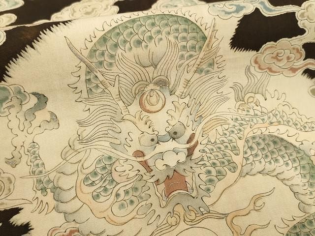 雲取り文 引き抜き帯