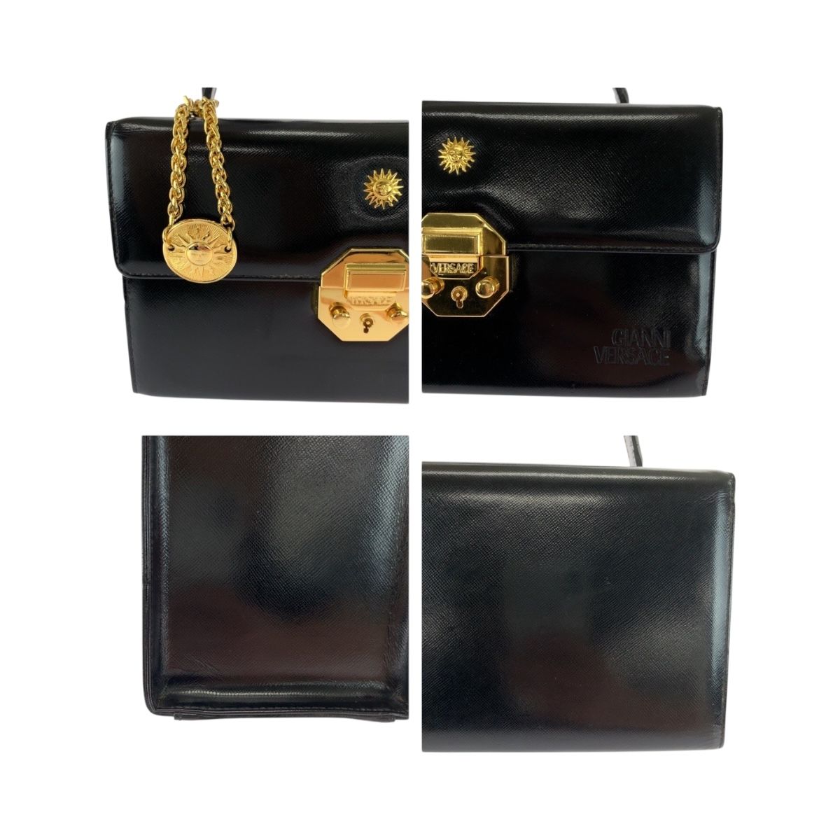 084 美品 GIANNI VERSACE ヴェルサーチェ サンバースト 美品 Gianni Versace ジャンニ ヴェルサーチ ヴィンテージ サン