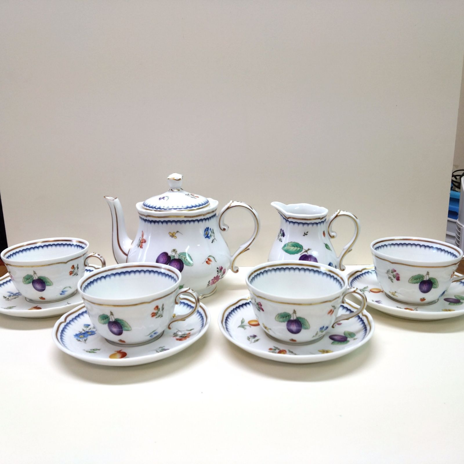 リチャードジノリ イタリアンフルーツ セット コーヒーカップ ポット クリーマー リチャードジノリ イタリアンフルーツ セット コーヒーカップ