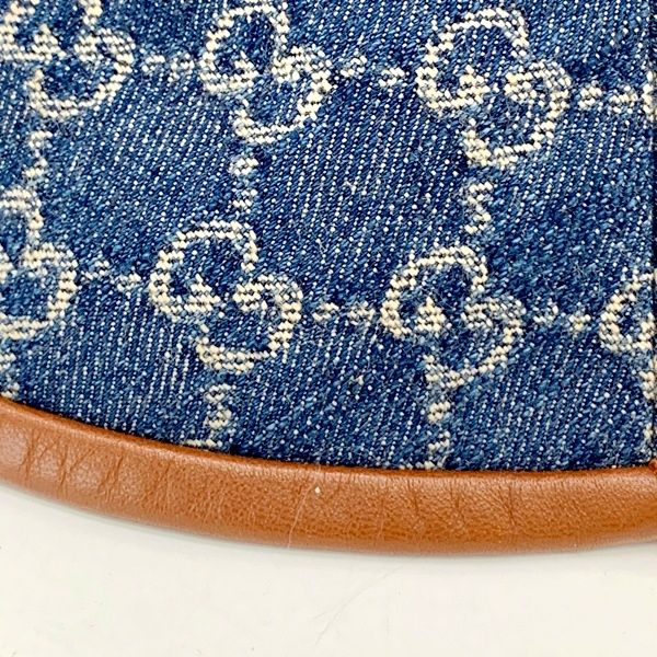 GUCCI グッチ デニム バケットハット 美品 576371 4HAC3 GGロゴ 総柄
