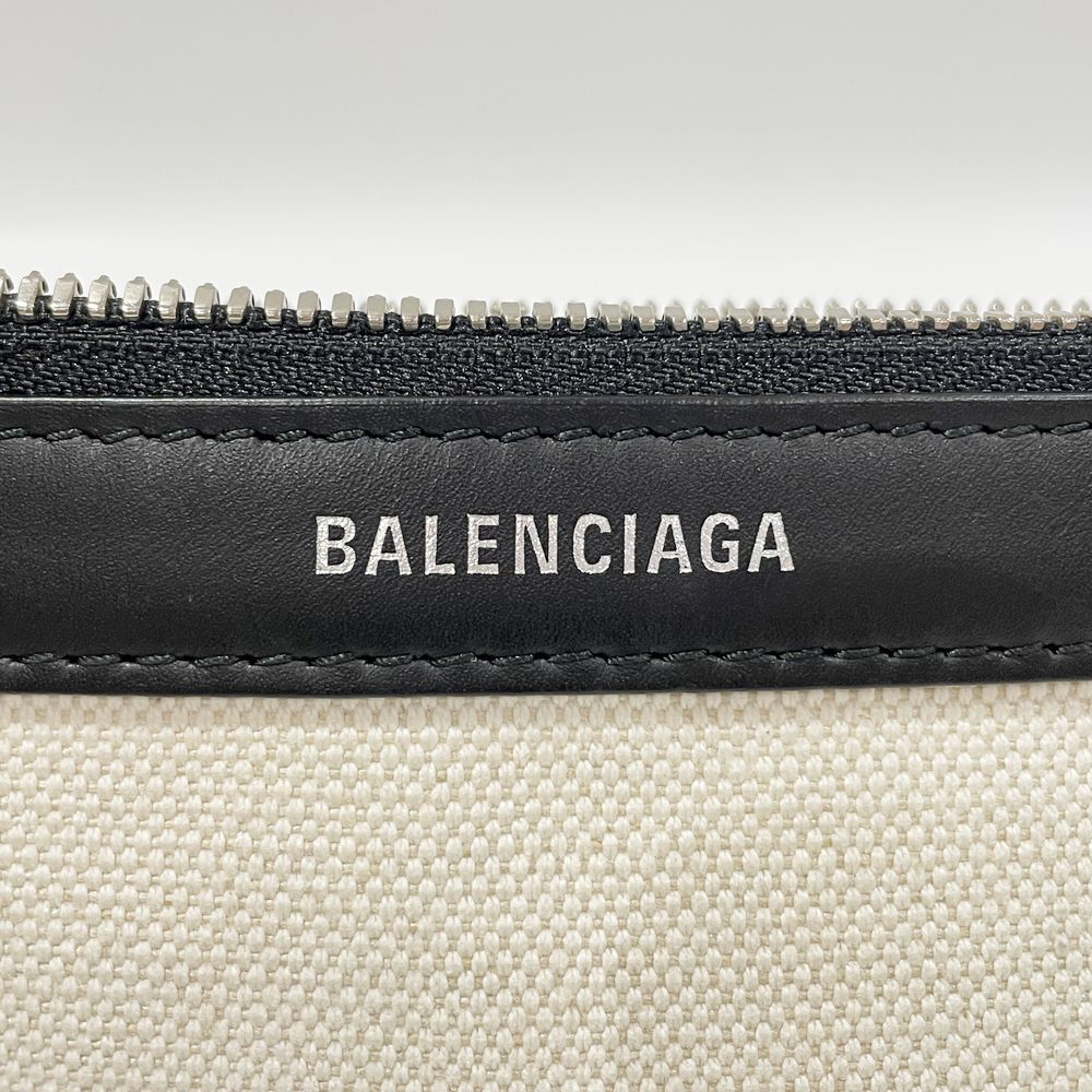 BALENCIAGA ポーチ カバス レザー キャンバス