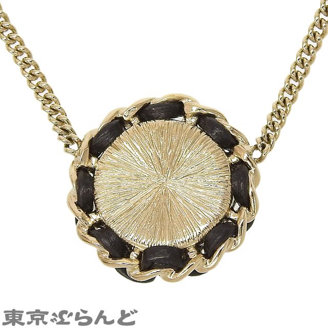 シャネル CHANEL ココマーク ネックレス B21K ゴールドxブラック