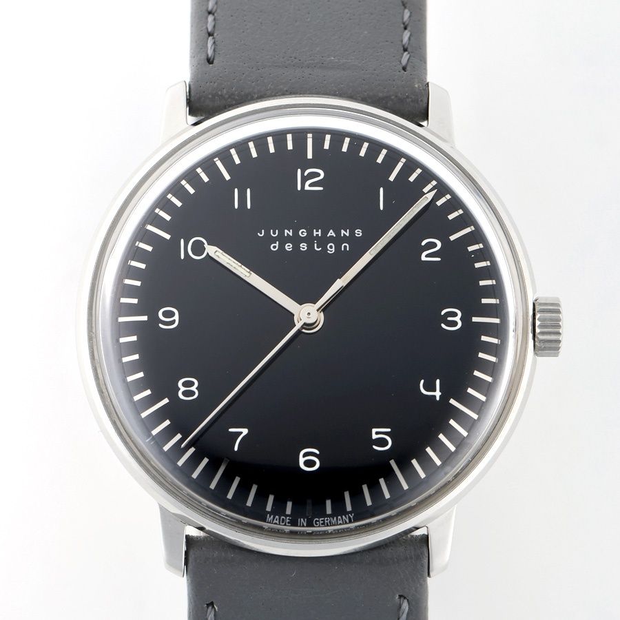 ユンハンス / JUNGHANS　マックスビル ハンドワインド　27.3702　ブラック　手巻き 【中古】 商品番号 A-157195