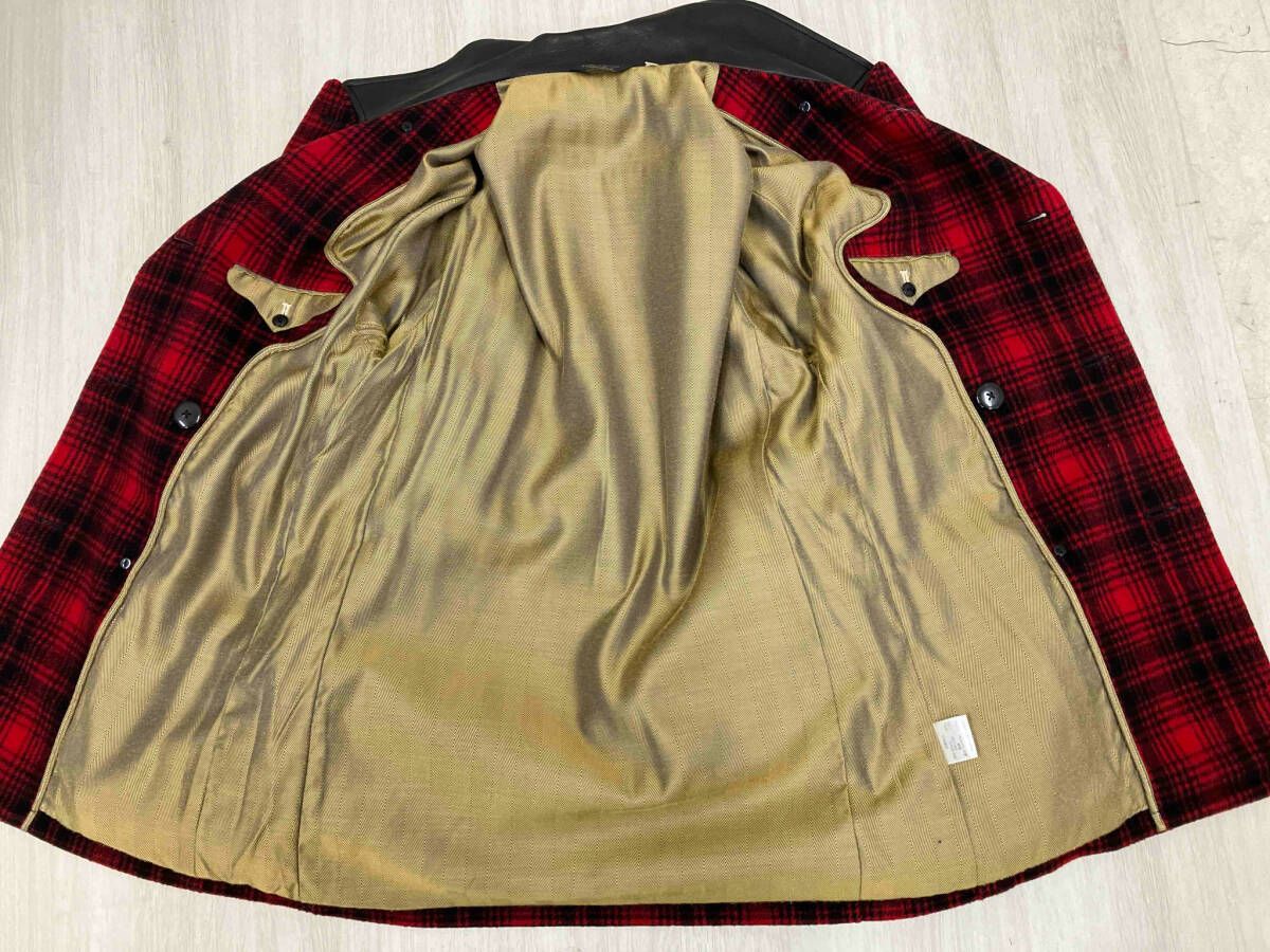 THE FLAT HEAD フラッドヘッド ウール チェック ジップ ジャケット size 36 #46609 アメカジ ブロックチェック ネルシャツ FN-SNR-101L | THE FLAT HEAD