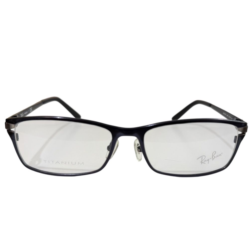 新品同様 Ray-Ban レイバン メガネ RB8727D メタリックネイビー メンズ 古着  USED