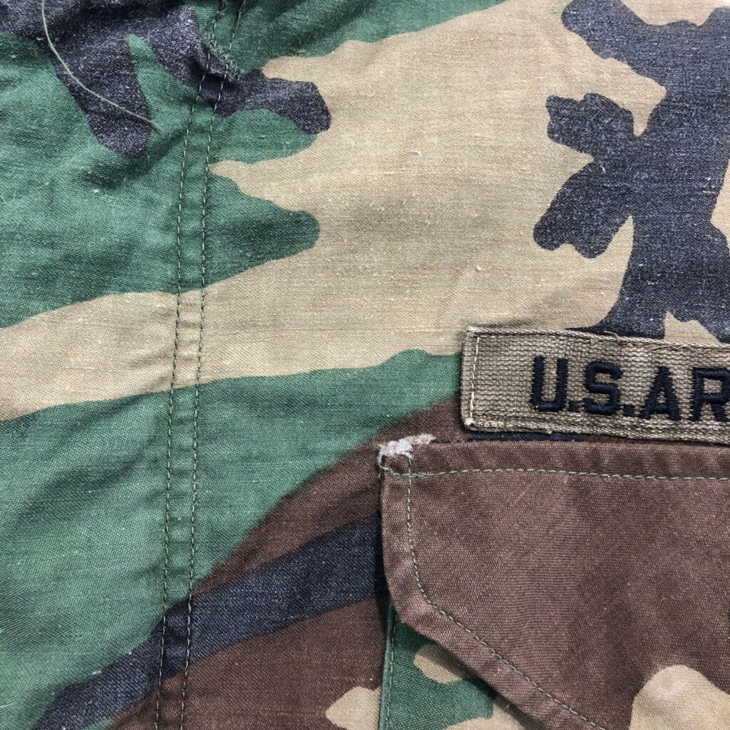 アメリカ軍 80s M65ウッドランドカモ フィールドジャケット 3rd S-S 80s 米軍 U.S.AIR FORCE パッチ付き ウッドランドカモ M-65
