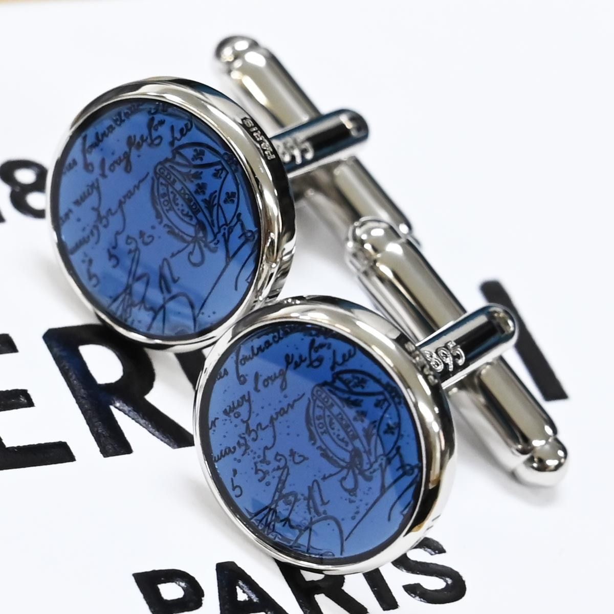 本物 新品同 ベルルッティ 公式HP完売 Brass & Lacquer Cufflinks 