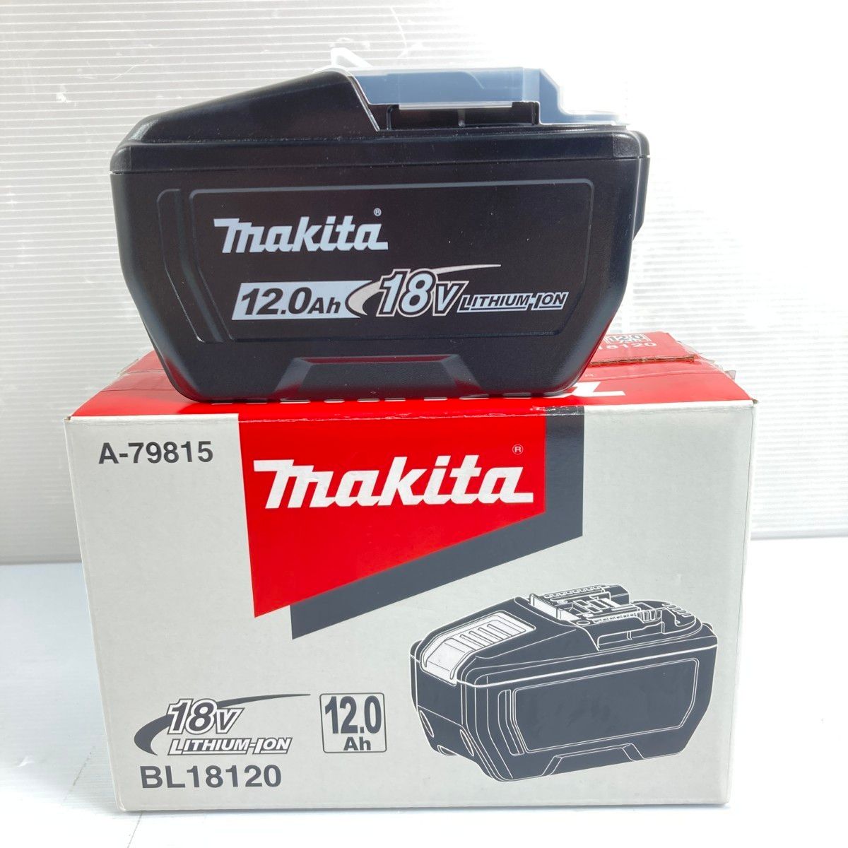 ＊＊MAKITA マキタ 18V|12.0Ah リチウムイオンバッテリ PSEマークあり 3 BL18120 ブラック