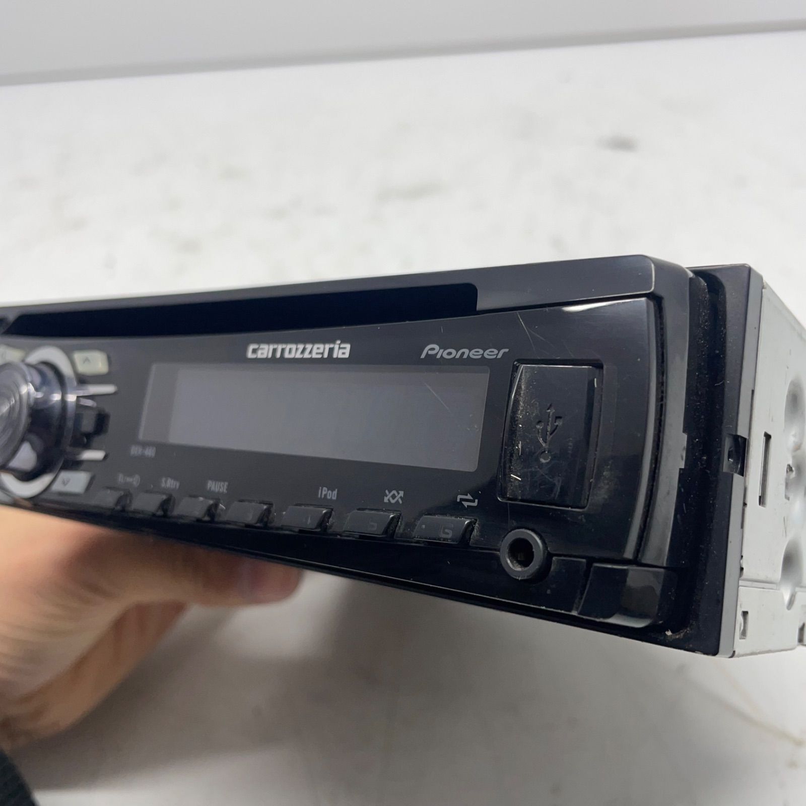 carrozzeria カロッツェリア Pioneer パイオニア DEH-460 CDデッキ フロントAUX USB 1DIN CD カーオーディオ  チューナー 動作未確認 P61232 - メルカリ