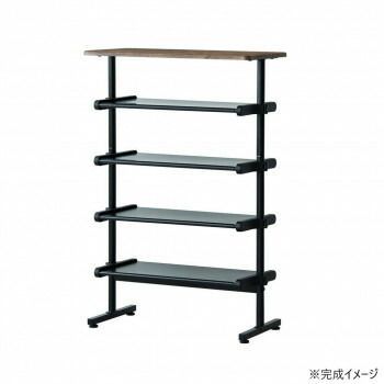 フィット ワンタッチ式可動棚ラック WD ウッド NK-7501WD