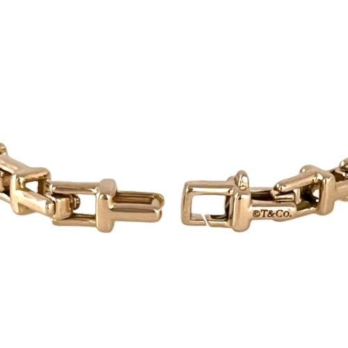 Tiffany&Co. ティファニー Tナロー チェーン ブレスレット 750PG  