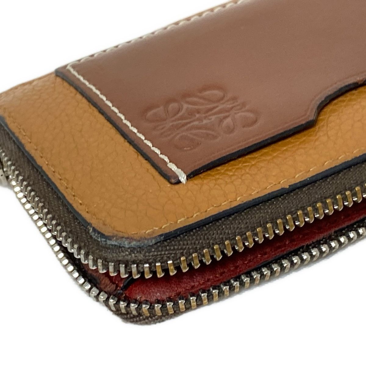 LOEWE(ロエベ) 財布 コインカードホルダー ライトブラウン×ブラウン  