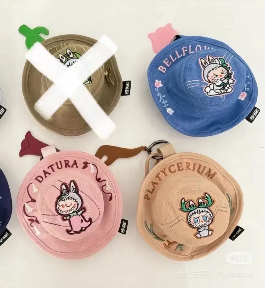 ポップマート 春に 血液 ラブブ シリーズ バケツ 帽子 ミニ 百 イヤホンバッグ