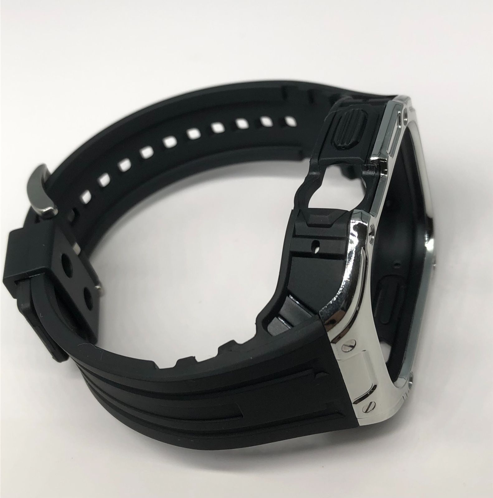 GimelZayin sb4☆アップルウォッチ ラバーベルト カバー ケース 49mm 