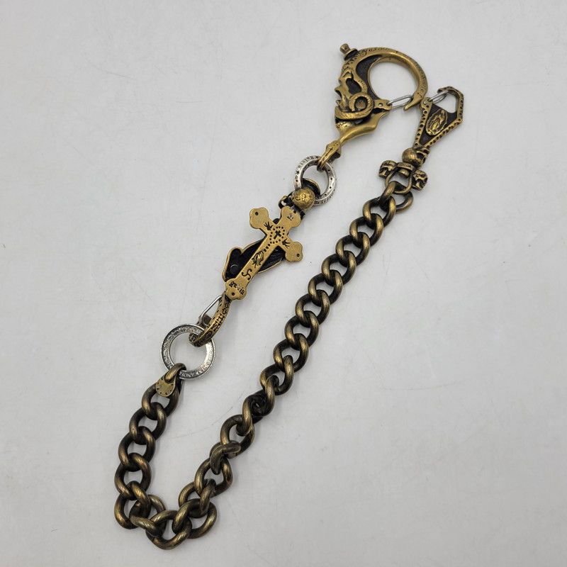 品 GALCIA ガルシア SKULL-MARIA BRASS スカル アンド マリア ブラス SILVER シルバー WALLET CHAIN ウォレット チェーン 192-251002-cs-13-izu