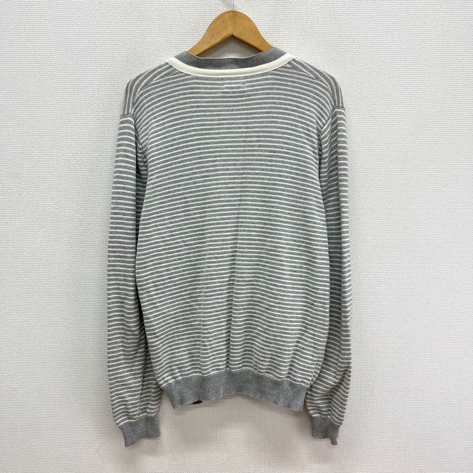 STUSSY ステューシー ボーダー カーディガン L 10122698 - メルカリ