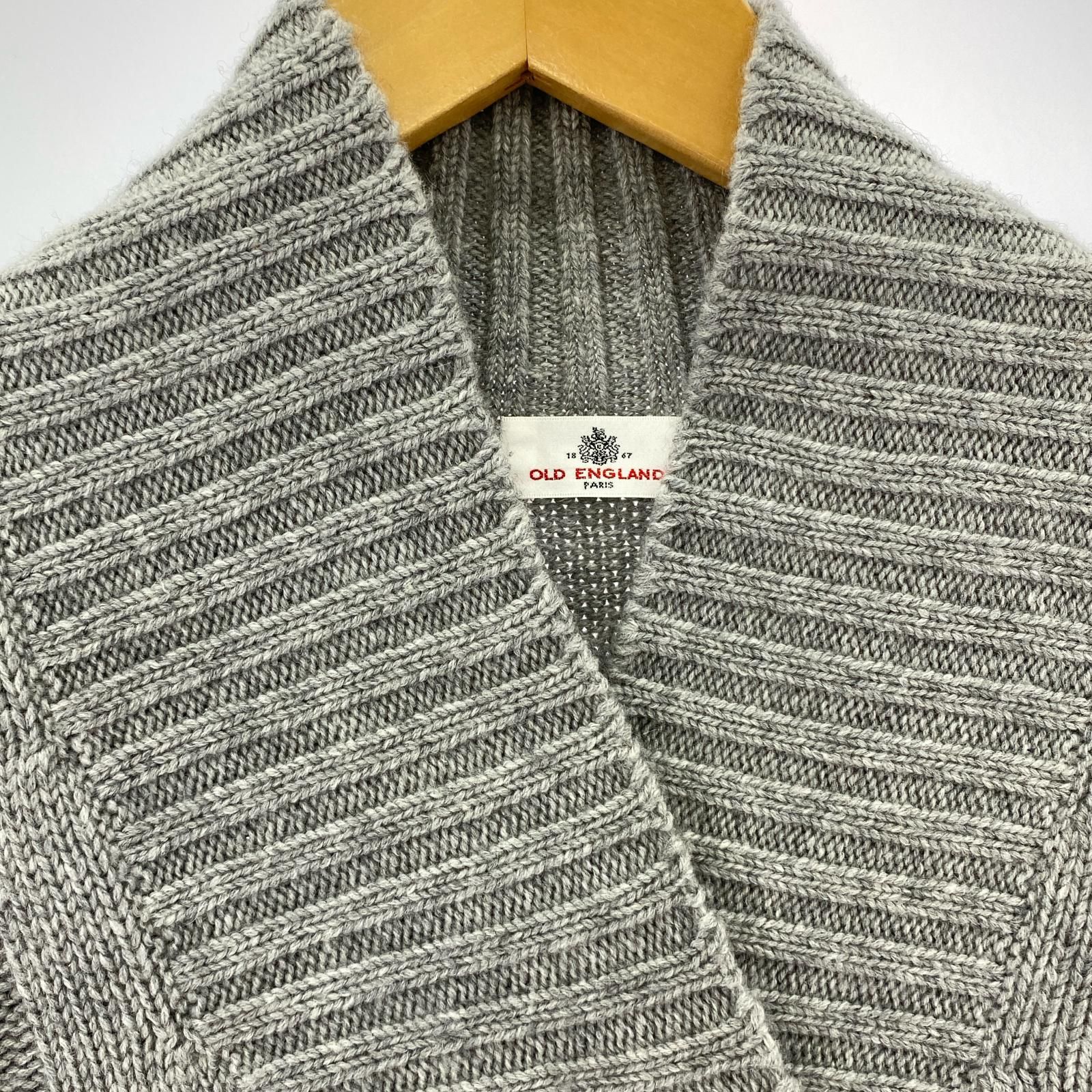 OLD ENGLAND オールドイングランド カシミヤ混 ケーブル編み OLD ENGLAND オールドイングランド カシミヤ混 ケーブル編み