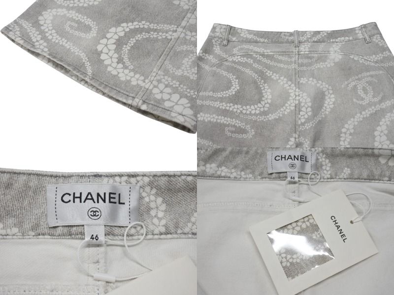 【ココビーチ♡】CHANEL プリントデニムカチューシャ 人気モデル】CHANEL ココビーチ プリントデニム カチューシャ