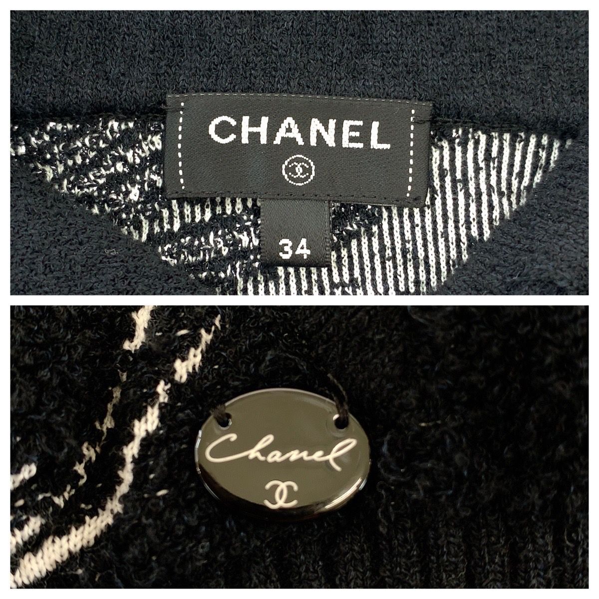 超美品 CHANEL シャネル ライオン ココマーク サイズ34 ブラック 黒 ホワイト コットン P72134K10333 パーカー レディース 504510 超美品 CHANEL シャネル ライオン ココマーク サイズ34 ブラック