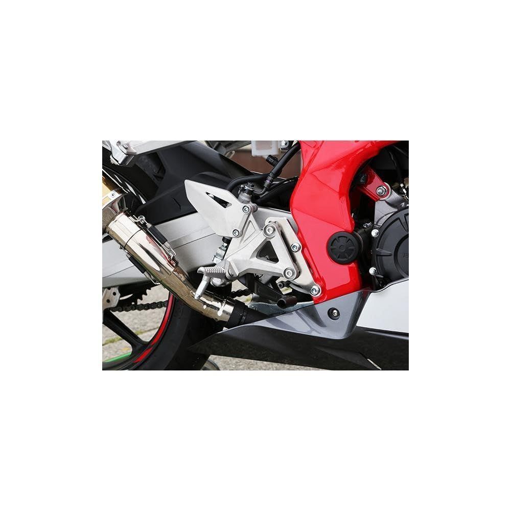 シルバー セットバックプレート CBR250RR Face シフタースイッチ装着車 ベビーフェイス Baby 002-BH003SV