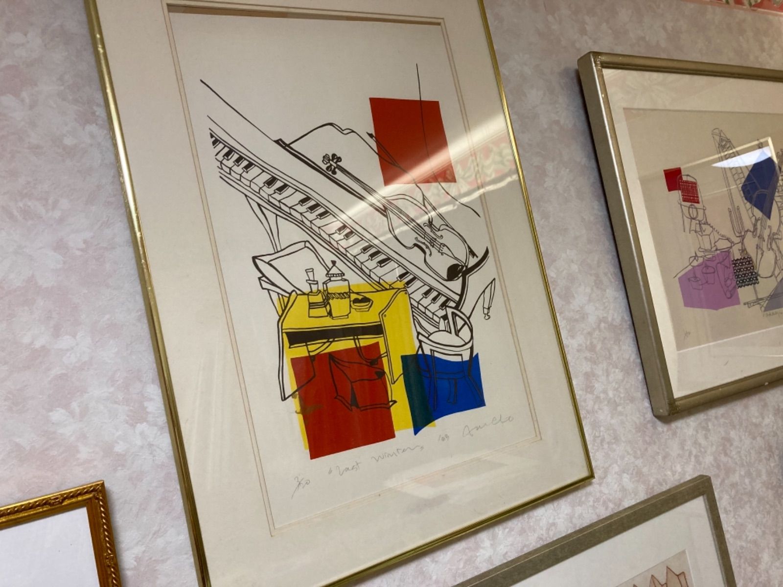 限定22枚 貴重 ジニー・キム シルクスクリーン コラージュ 版画 SC11