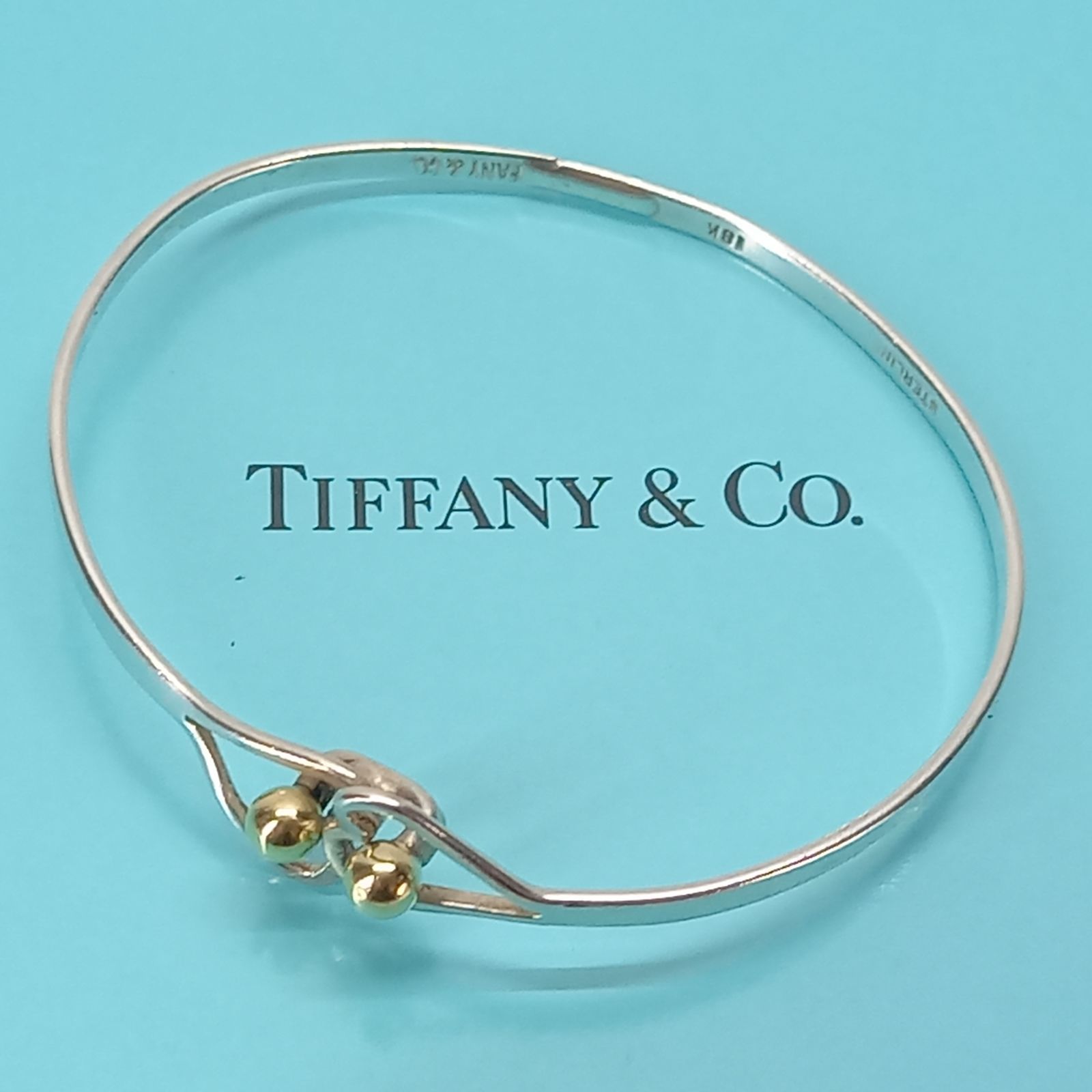 ティファニー ラブノット ハート ブレスレット 925 750 コンビ TIFFANY 