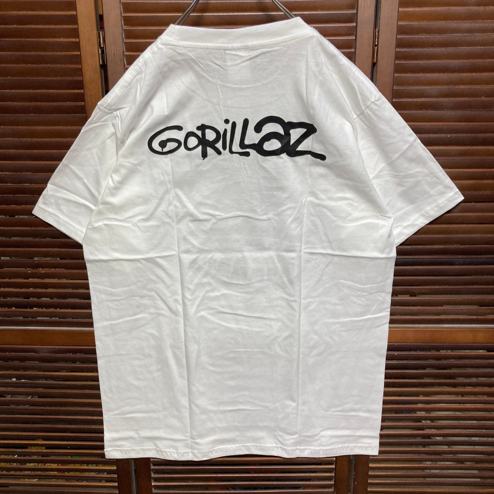 ゴリラズ GORILLAZ 白 バンド Tシャツ tee ティーシャツ ロック