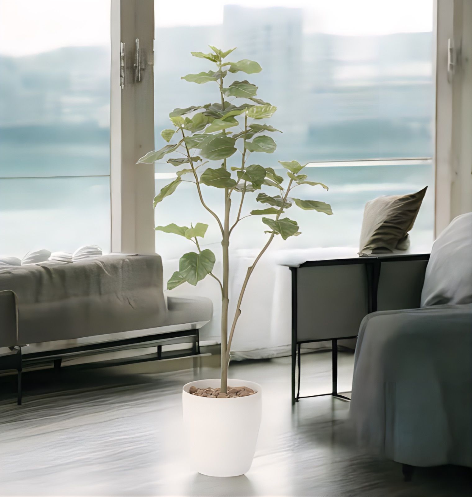 光触媒 人工観葉植物 フェイクグリーン ウンベラータツリー1.8gp