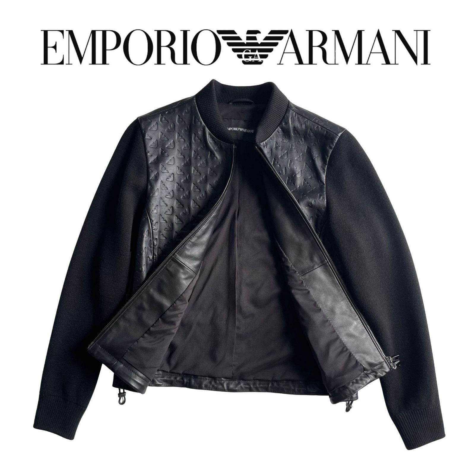 美品◎エンポリオ アルマーニ EMPORIO ARMANI 2way ミニボストンバッグ 